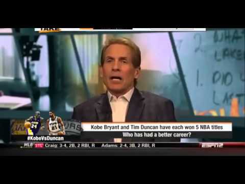 Espn First Take   Better Career Tim Duncan or Kobe Bryant !