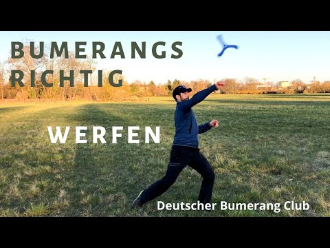 Bumerangs richtig Werfen und Fangen