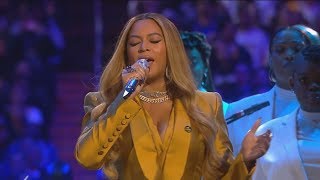 Beyonce sings at Kobe &amp; Gia Bryant memorial: full video