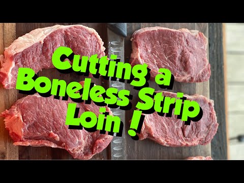 How to Cut and Trim a Boneless Strip Loin