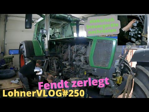 LohnerVLOG#250 Fendt 818, elektrisches Steuergerät nachrüsten I Schweißtisch Fundament schütten