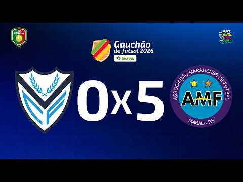 GOLS DO JOGO | CAMAQUÃ 0 X 5 AMF | RODADA 7 | GAUCHÃO SICREDI DE FUTSAL 2026