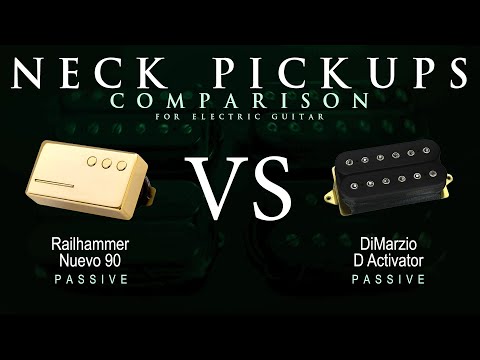 Railhammer NUEVO 90 vs DiMarzio D ACTIVATOR - Neck Guitar Pickup Comparison Tone Demo