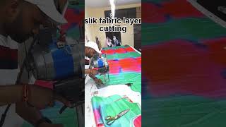 slik👌fabric layer cutting#satin/rayon fabric✂️#shorts#viral #trending #fashion@multitalentedmaster