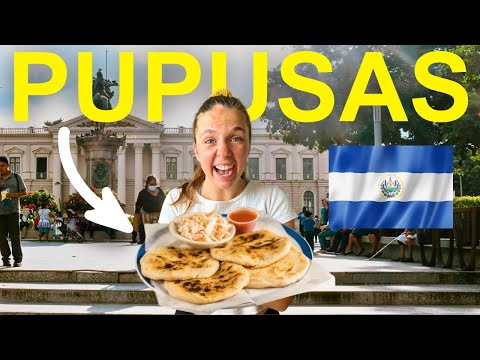 Trying EL SALVADOR’S BEST DISHES 🇸🇻 (pupusas, elote loco, yuca frita, more!)