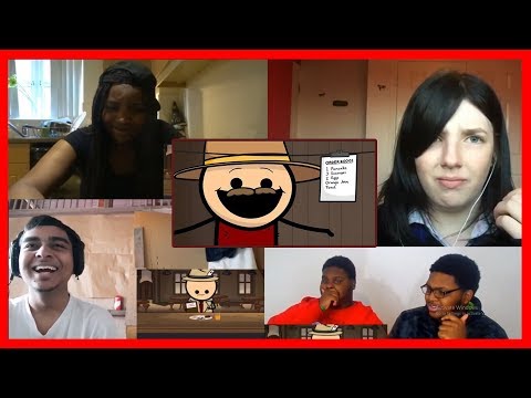Breakfast Cowboy - Cyanide & Happiness Shorts REACTIONS MASHUP