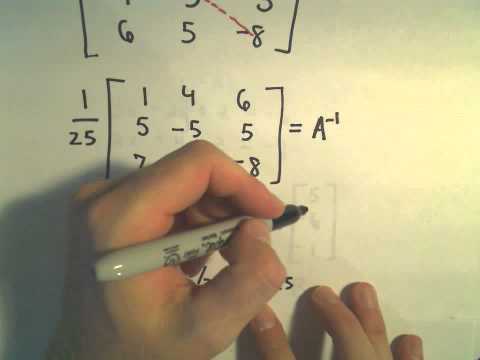 Solving a 3 x 3 System of Equations Using the Inverse