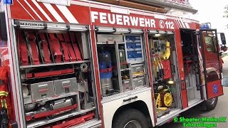 preview picture of video '[E] - RAUCHENDE BATTERIE IN GABELSTAPLER [Hilfeleistungseinsatz Feuerwehr Leinfelden-Echterdingen]'