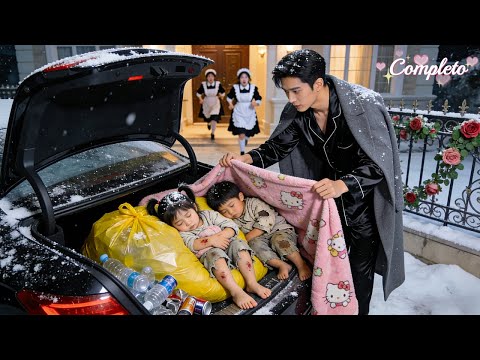 Expulsos de casa, gêmeos dormiram no porta-malas do CEO; ele os reconheceu como filhos e os mimou!