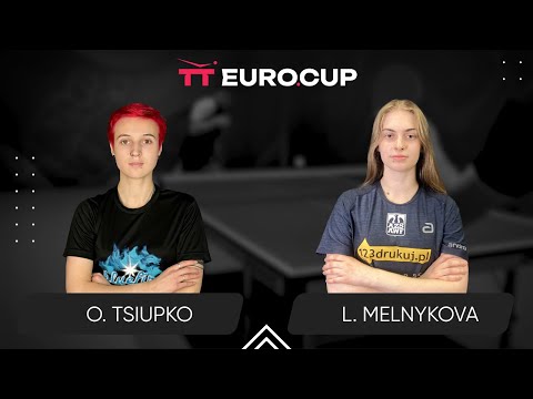 15:30 Oleksandra Tsiupko - Liliia Melnykova 23.08.2025 TT Euro.Cup Women Ukraine Star. TABLE 3