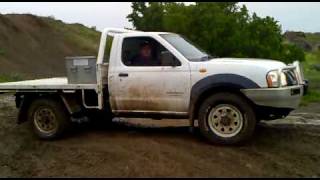 4x4 navara single cab mud hill climb