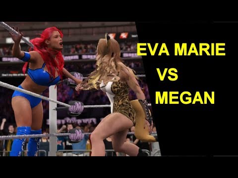 WWE 2K17 Eva Marie vs Megan
