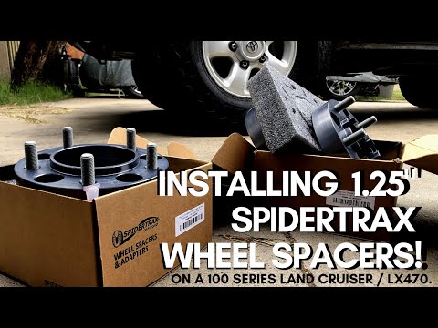 Land Cruiser 100 Series / LX470 Spacer Install (SPIDERTRAX 1 25")