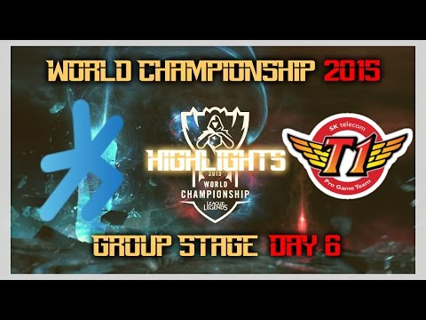 H2K Gaming vs SK Telecom T1 - HIGHLIGHTS - Day 6 Group C - World Championship 2015 - LoL