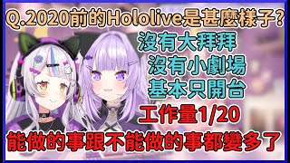 [Vtub] 2020以前的HOLOLIVE VS 現在的HOLOLIVE