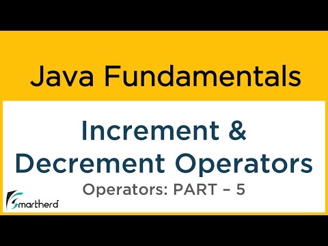 Learn Java Increment and Decrement Unary Operators Java Tutorial for ...