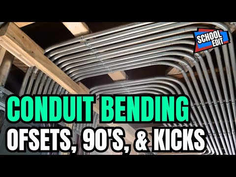 How To Bend EMT Conduit/Tubing - School Edit