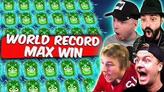 REACTOONZ WORLD RECORD BIGGEST WINS: Top 10 (Roshtein, Xposed, Spinlife) Video Video