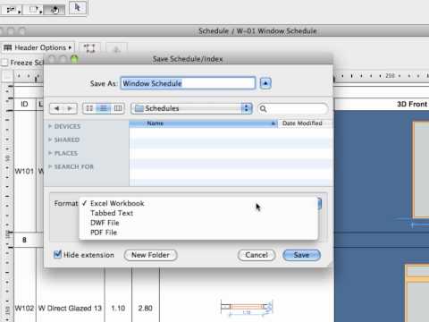 ArchiCAD 14 New Features - Improved Handling of Schedules