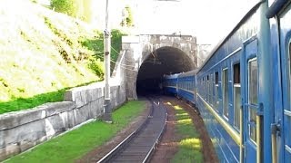preview picture of video 'Карпаты из окна поезда: тоннели, реки, мосты'