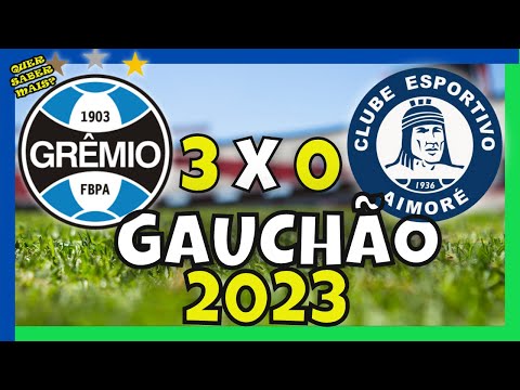 MAIS 2 DE SUAREZ Grêmio 3 x 0 Aimoré GAUCHÃO 2023 5ª rodada