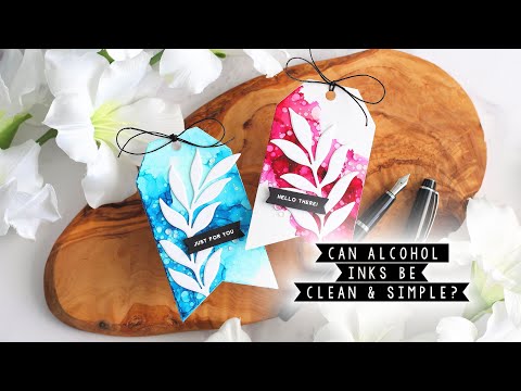 Can Alcohol Inks be Clean & Simple? | The Card Grotto