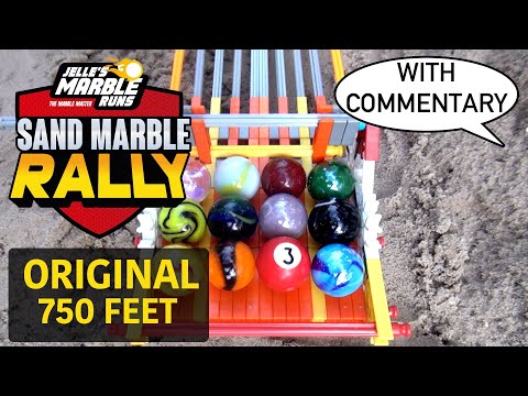 Longest Sand Marble Rally 750 feet with commentary!