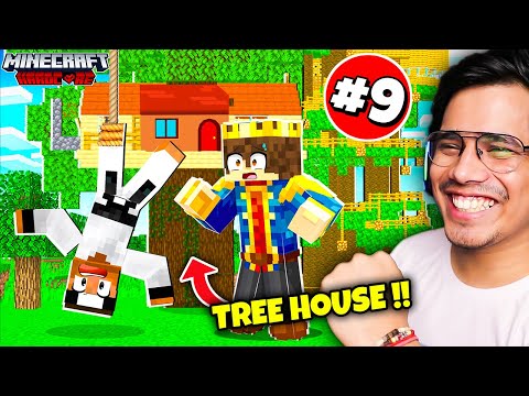 Anshu Bisht - I Made BIGGEST TREE HOUSE For JACK In Minecraft HARDCORE😰
