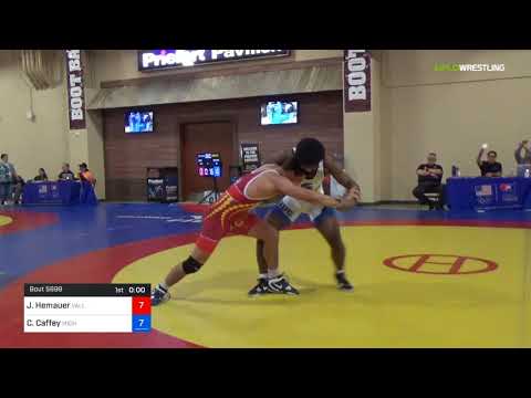 2018 Marine Corps US Open/UWW Junior Freestyle 86 Con 8 #2 - Jackson Hemauer (Vall) Vs. Cameron Ca