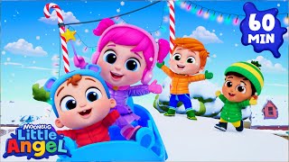 Download lagu Christmas Adventure at the Park! 🎄❄️ | 1 HOUR of Little Angel Kids Songs & Nursery Rhymes mp3