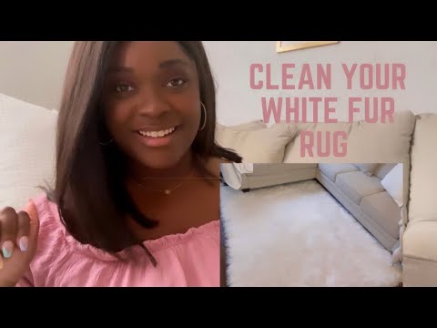 YouTube video about: How to clean a faux fur rug?