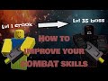 HOW TO IMPROVE COMBAT SKILLS ON ROBLOX Settings Aim Practice