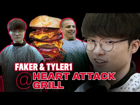 T1 Faker and Tyler1 Visit the Heart Attack Grill