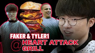 T1 Faker and Tyler1 Visit the Heart Attack Grill
