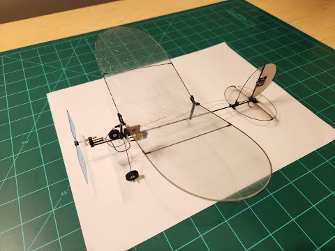 Ultra-light 3CH indoor RC plane (5 gram including battery!)