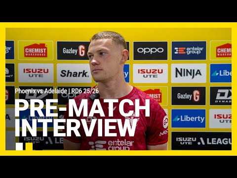 Matt Sheridan looks forward to Adelaide | PRE-MATCH INTERVIEW | Phoenix vs Adelaide RD6 25/26