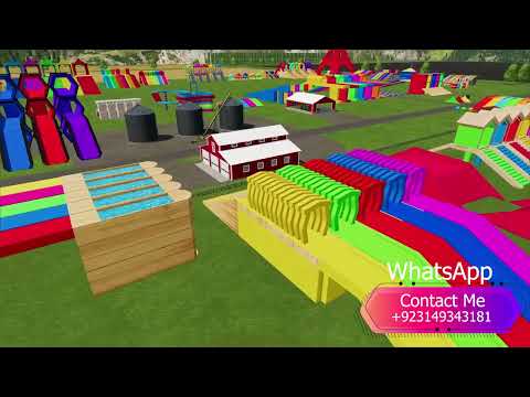 DEUTZ FAHR TRACTORS vs COLORED BASKETBALLS - Farming Simulator 22