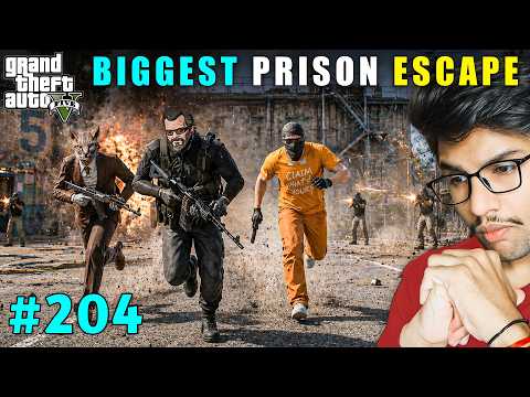 WE DID THE MOST DANGEROUS PRISON ESCAPE | GTA V GAMEPLAY #204