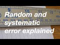 Random and systematic error explained: from fizzics.org