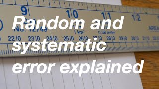 Random and systematic error explained: from fizzic