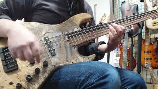 Video thumbnail for Wood Custom Guitars Vibe-5 Buckeye Burl DEMO by Ties Store タイズストア
