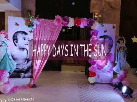 🎉🎂🎈 1st happy birthday Adishree Barbie theme decoration