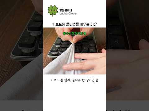 키보드에 물티슈를 끼우는 이유⌨️