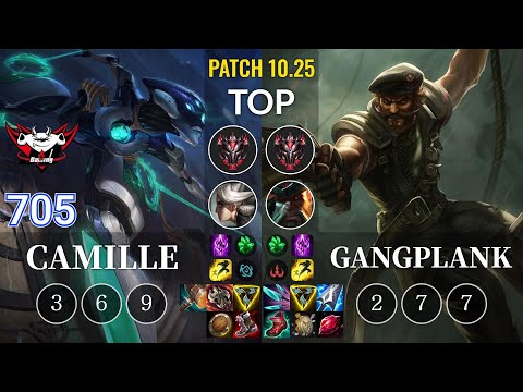JDG 705 Camille vs Gangplank Top - KR Patch 10.25
