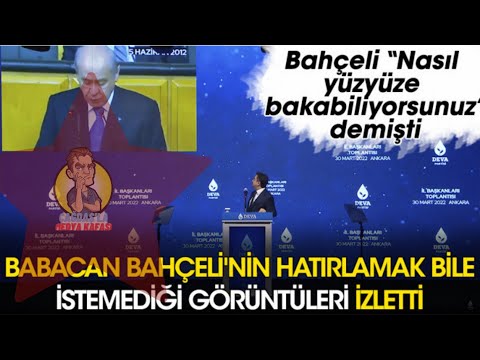 Ali Babacan; Erdoğan ve Bahçeli'nin geçmiş diyaloglarını izletti, "Nasıl yüz yüze bakabiliyorsunuz?"