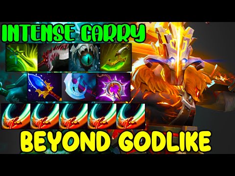 INTENSE CARRY JUGGERNAUT - BEYOND GODLIKE - BEST TEAM FIGHT - DOTA 2 GAMEPLAY