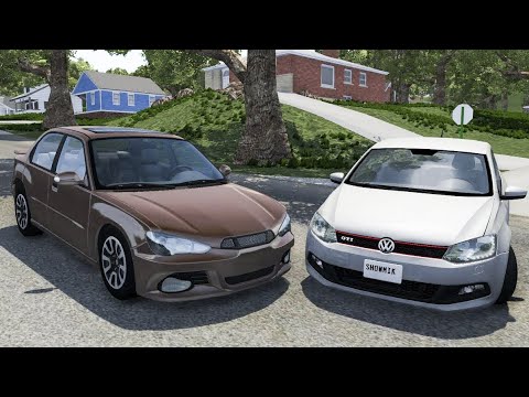 Crossroad Car Crashes #34 - BeamNG.Drive