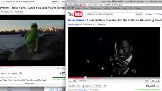 Youtube duet: Miles Davis improvising on LCD Soundsystem