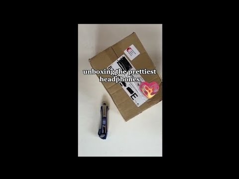 UNBOXING the TIKTOK SONY HEADPHONES aka PRETTIEST and BEST HEADPHONES EVERRRRR #unboxing #shorts