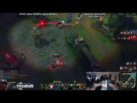 Doublelift - Blitzcrank/Tristna vs Thresh/Draven (Ranked Gameplay)